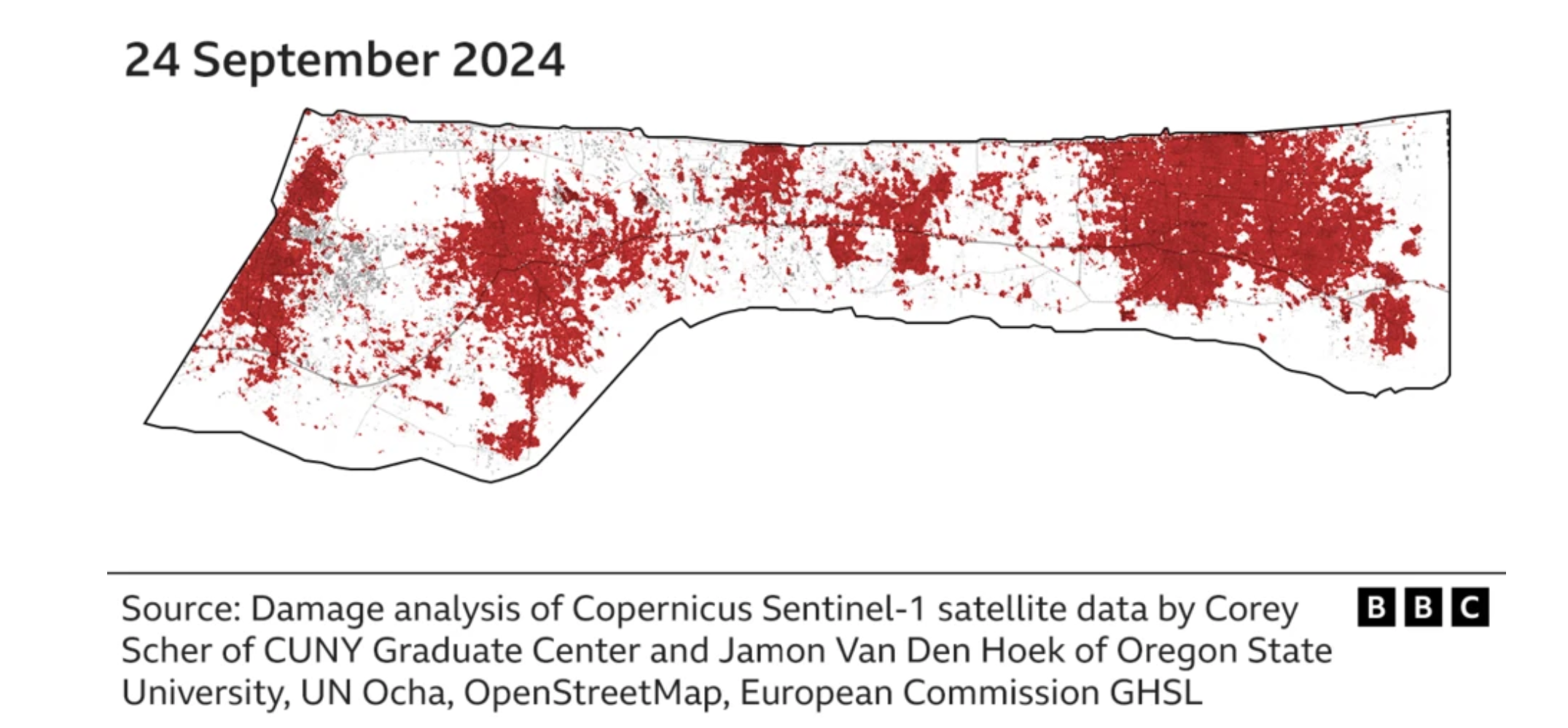 The damage caused to Gaza by Israel
